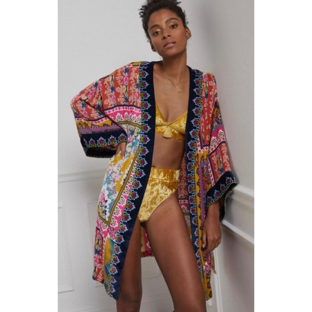 Anthropologie Intimates Zadie Robe Size XS/S Missing Belt - Picture 1 of 10